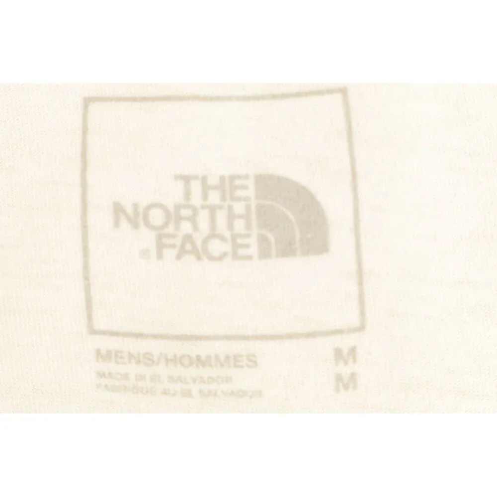 The North Face Mens Medium White Multicolor Long Sleeve Logo Graphic T Shirt